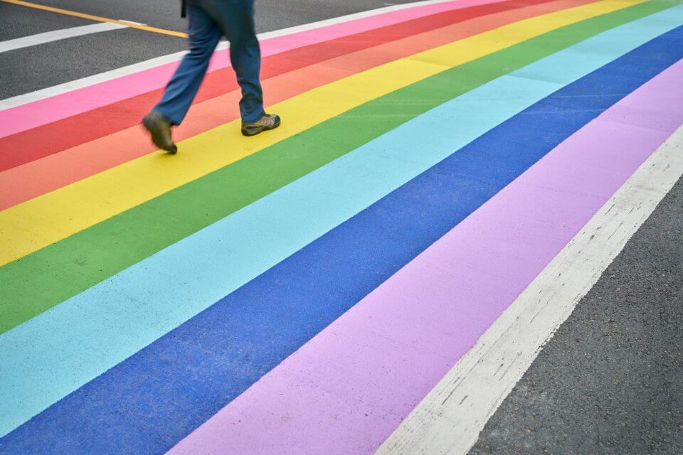 Rainbow Crosswalk West End