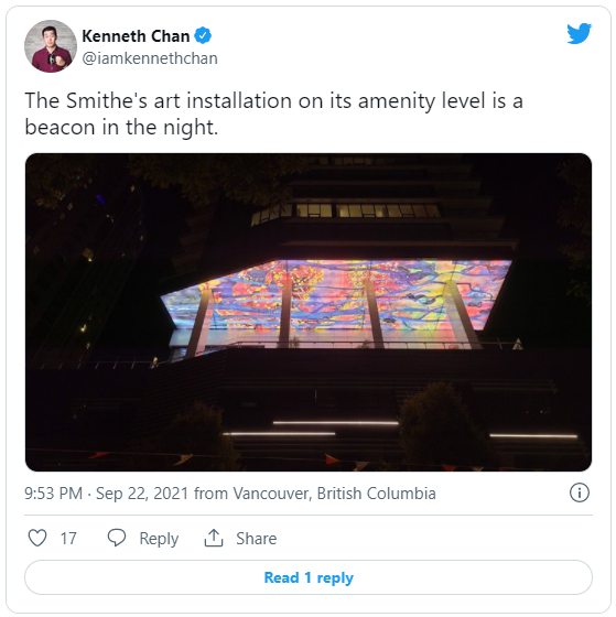 Tweet by author of the article, Kenneth Chan